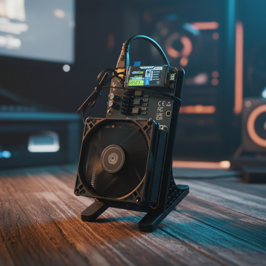 NerdQaxe++ Rev6 | 6 TH/s 算力 | 超低功耗 100W 单机矿机 (液冷/风冷)