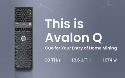 Avalon Q | 90 TH/s @ 1674W | The Silent Home Bitcoin Miner