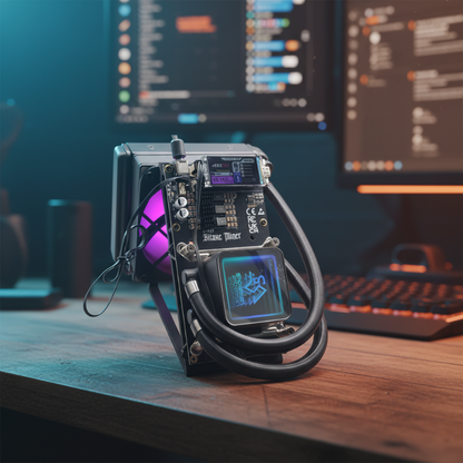 NerdMiner NerdQaxe++ | 4.8 TH/s @ 72W | 15 J/TH Bitcoin Solo Miner (Hydro / Air-Cooled)