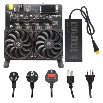 NerdOCTAxe Rev3.1 | 12 TH/s @ 200W | High-Performance Bitcoin Solo Miner