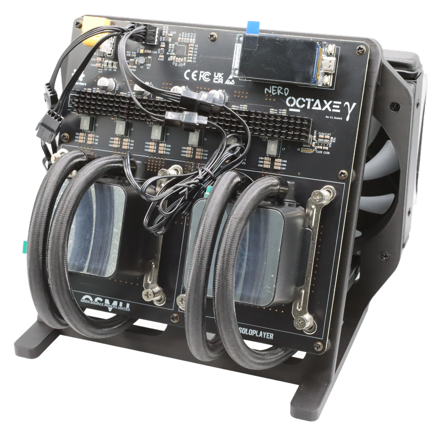 NerdOCTAxe Rev3.1 Hydro| 13.8 TH/s @ 230W | High-Performance Bitcoin Solo Miner