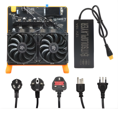 NerdOCTAxe Rev3.1 | 12 TH/s @ 200W | High-Performance Bitcoin Solo Miner