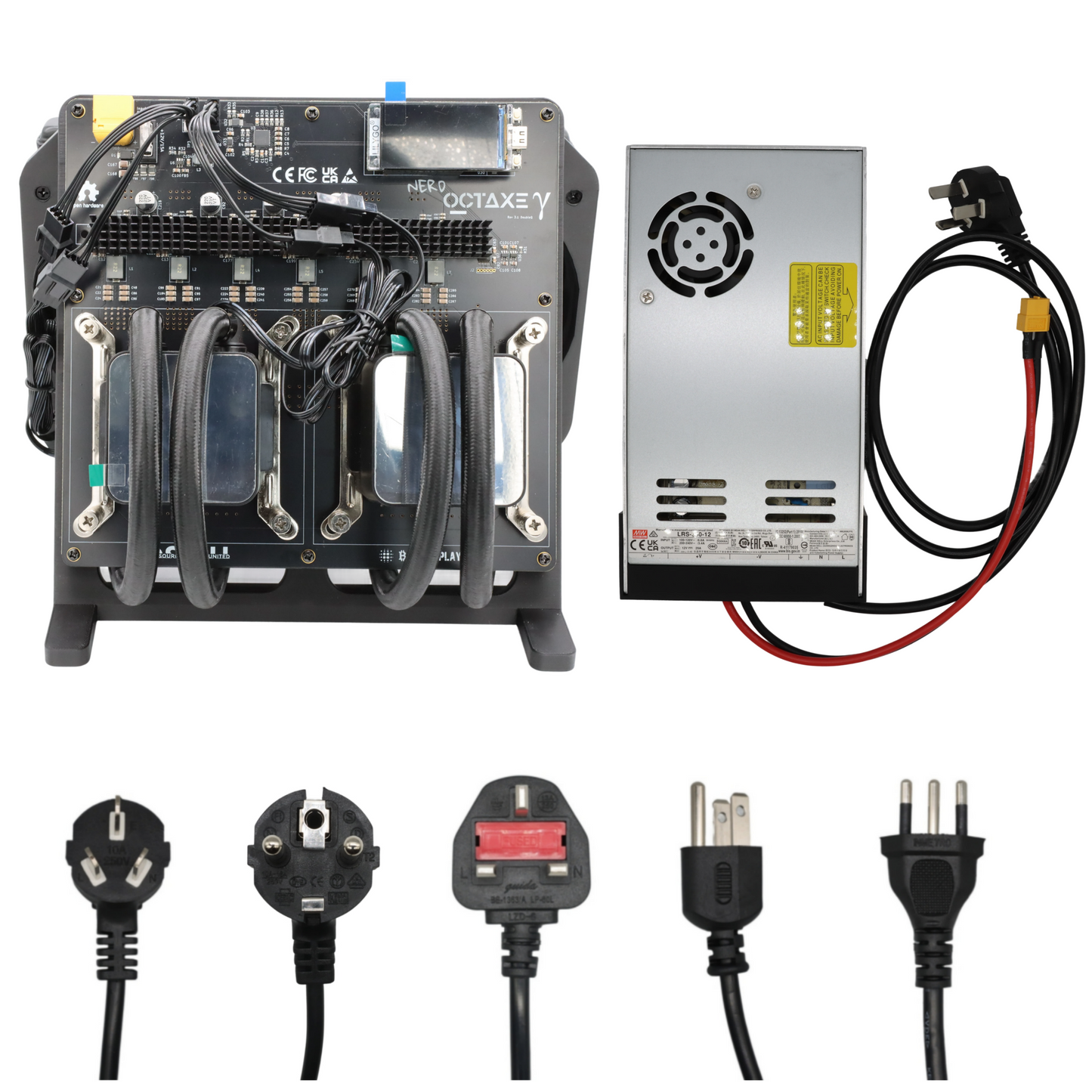 NerdOCTAxe Rev3.1 Hydro| 13.8 TH/s @ 230W | High-Performance Bitcoin Solo Miner